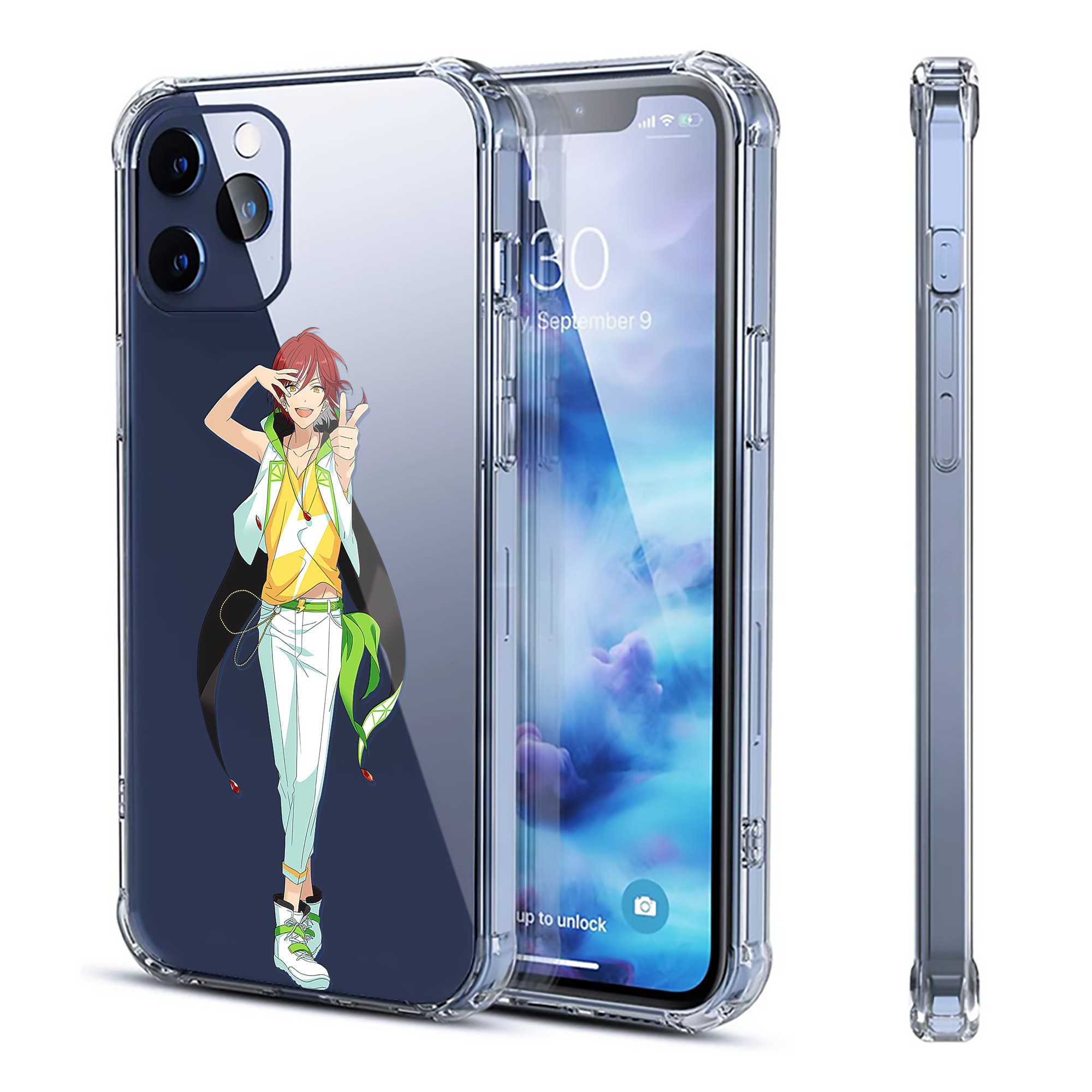 （画像用） あんさんぶるスターズ! Ensemble Stars 【iPhone 12シリーズ対応】透明スマホケース（クリアソフトケース）